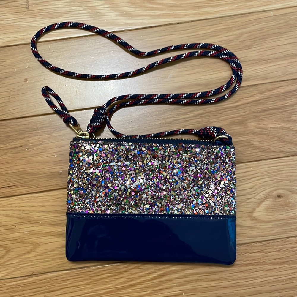Crewcuts glitter bag NWOT